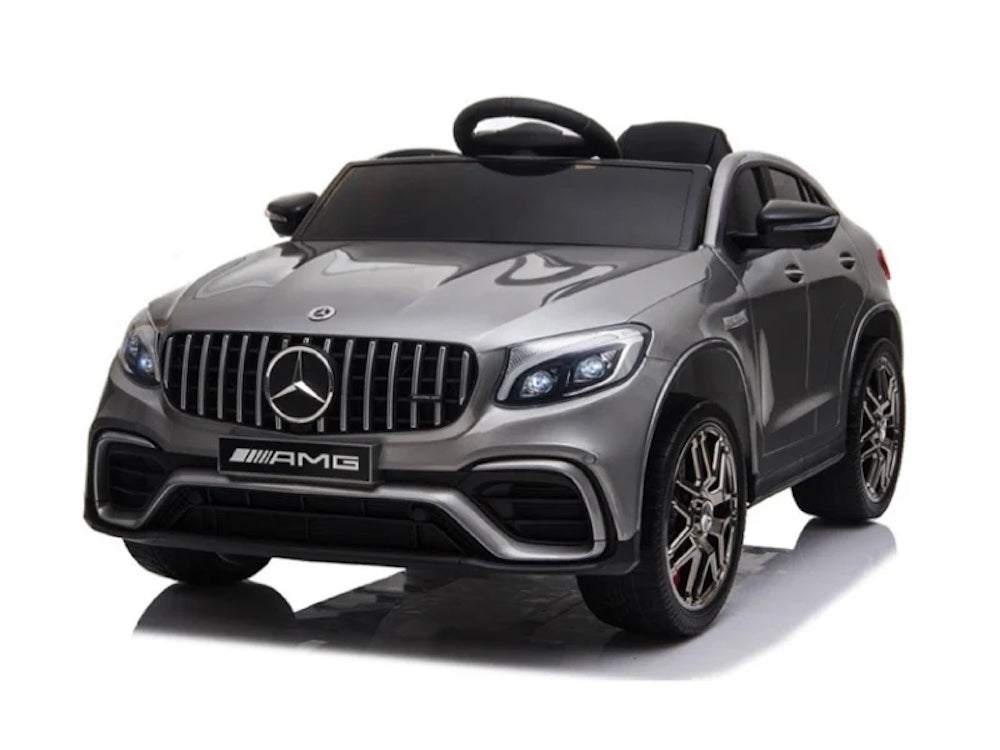 Mercedes GLC 63 AMG | elektrische kinderauto 12V grijs metallic