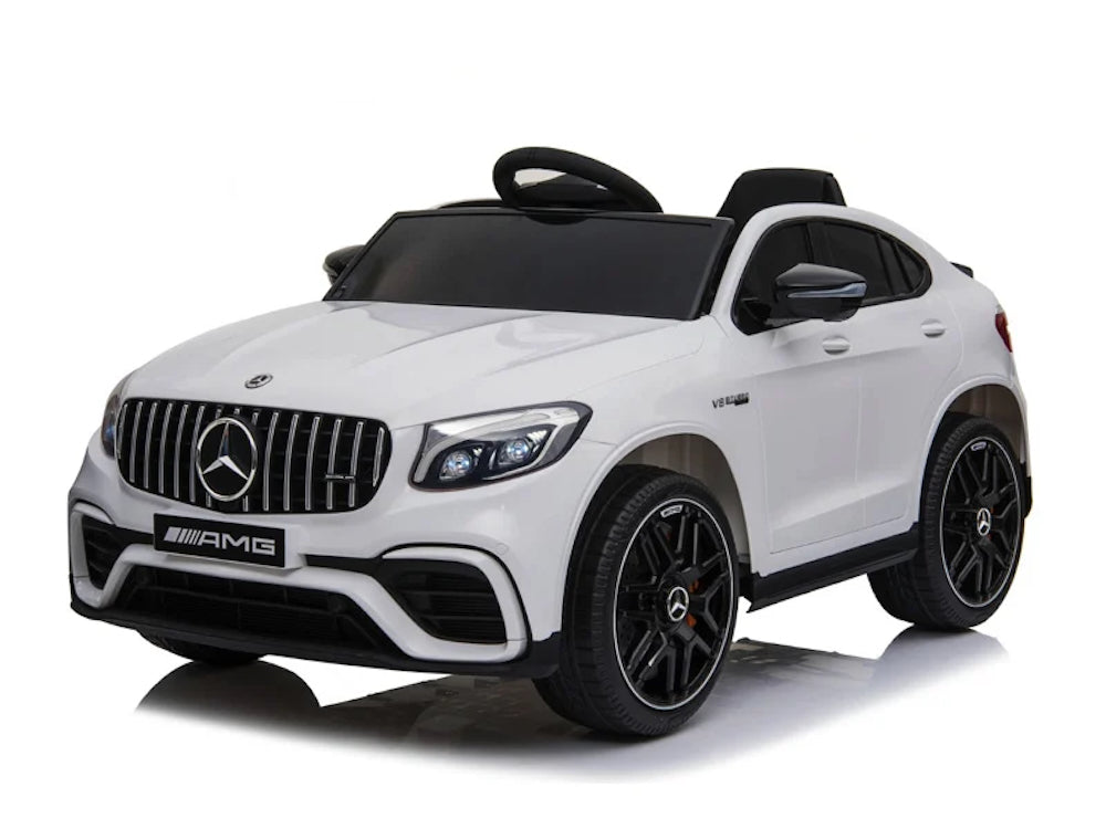 Mercedes GLC 63 AMG | elektrische kinderauto 12V wit