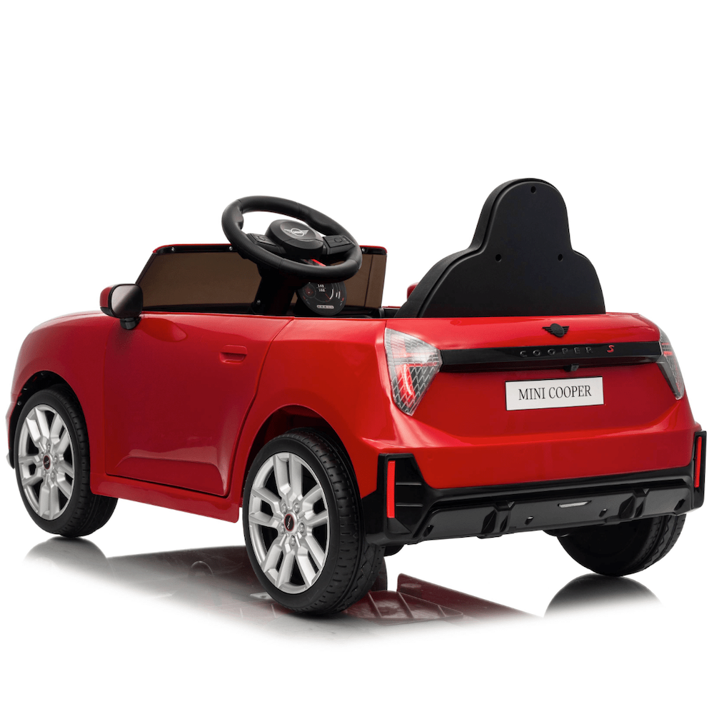 Mini Cooper S kinderauto 12 Volt rood + 2.4G RC