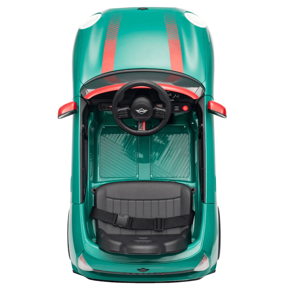 Mini Cooper S elektrische kinderauto 12 volt rood met afstandsbediening