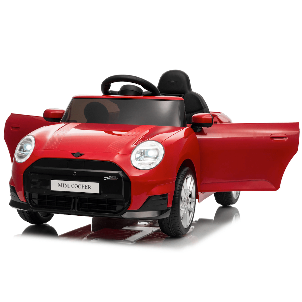 Mini Cooper S kinderauto 12V rood + 2.4G RC