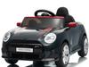 Mini Cooper S elektrische kinderauto 12V zwart met afstandsbediening