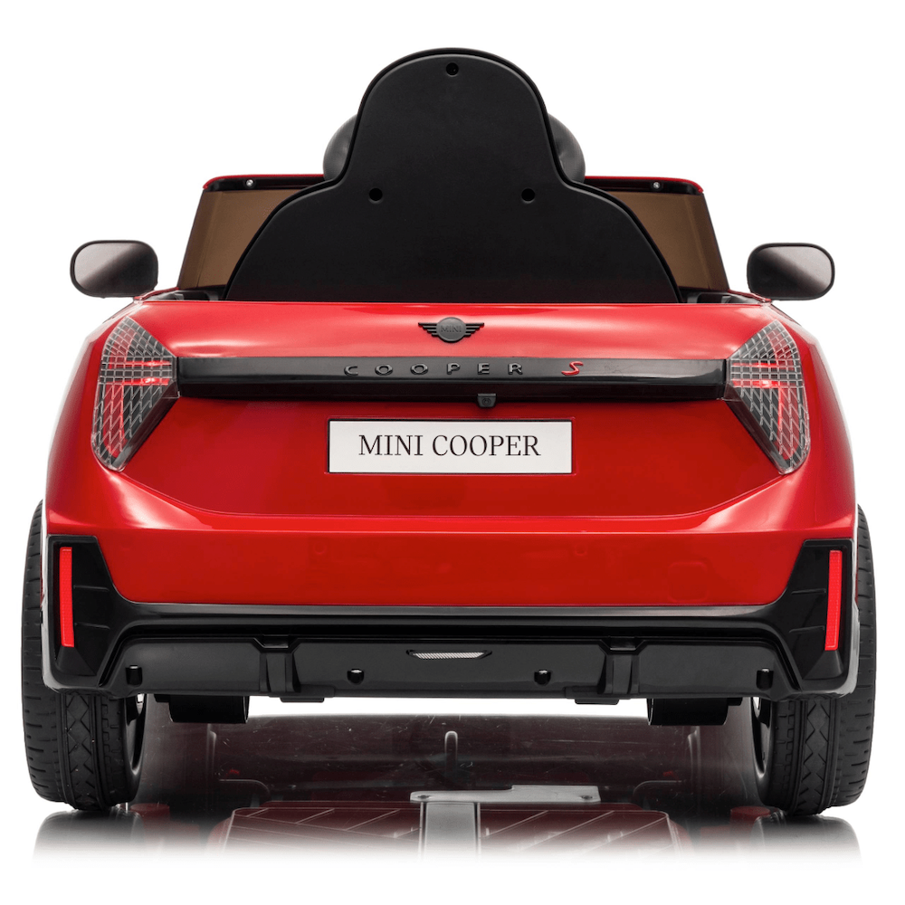 Mini Cooper S kinderauto 12 Volt rood + 2.4G RC
