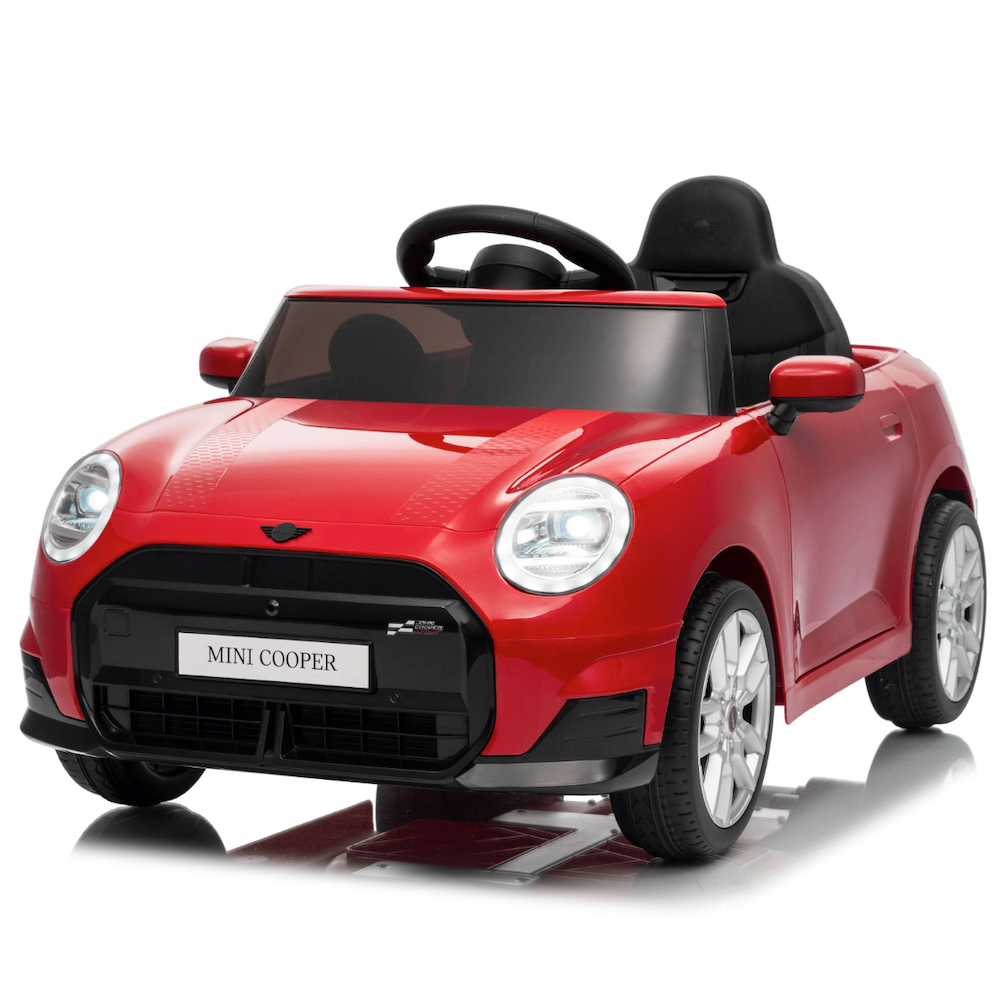 Mini Cooper S kinderauto 12V rood + 2.4G RC