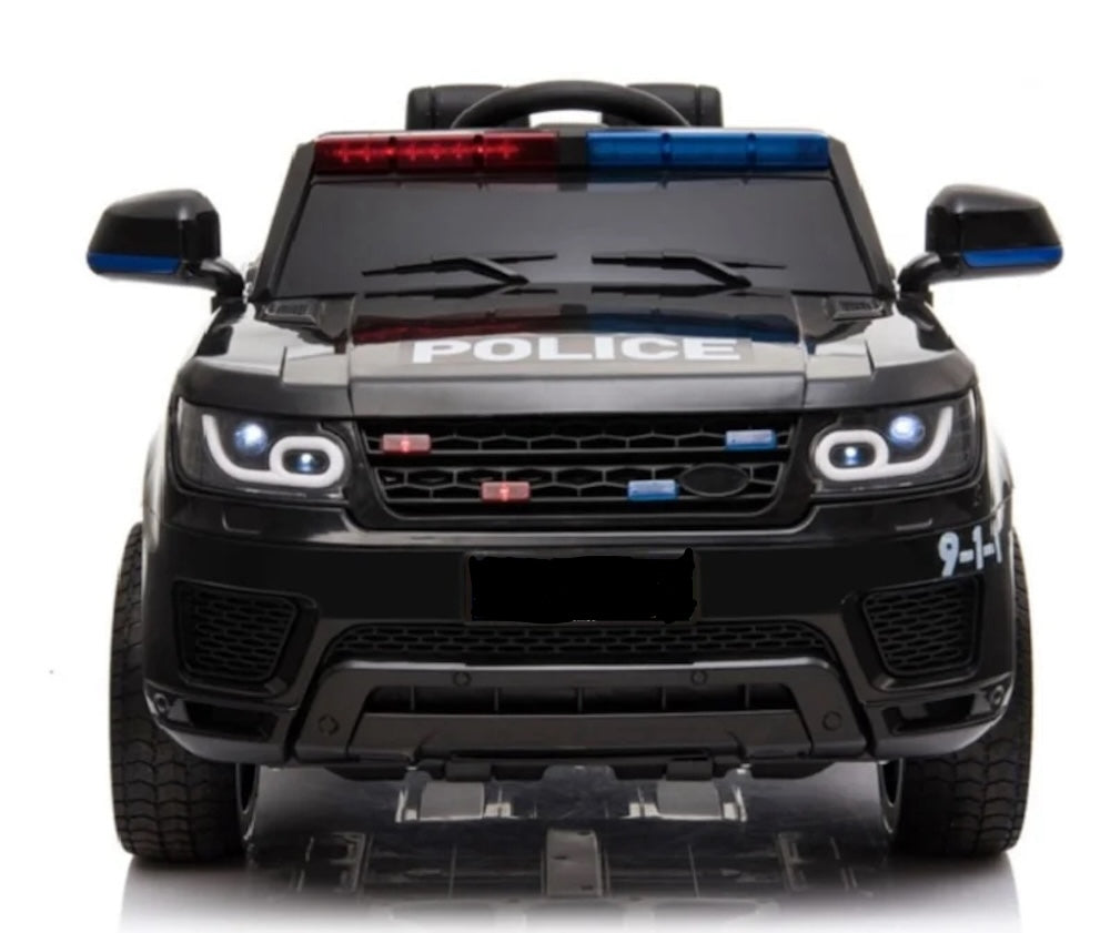 Politie SUV | Elektrische kinderauto 12V met sirene + megafoon