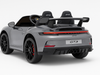 Porsche 911 GT3 kinderauto 24V MP4 2 persoons grijs metallic