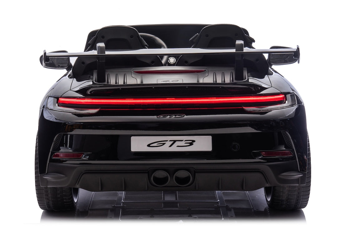 Porsche 911 GT3 kinderauto 24V MP4 2 persoons zwart metallic