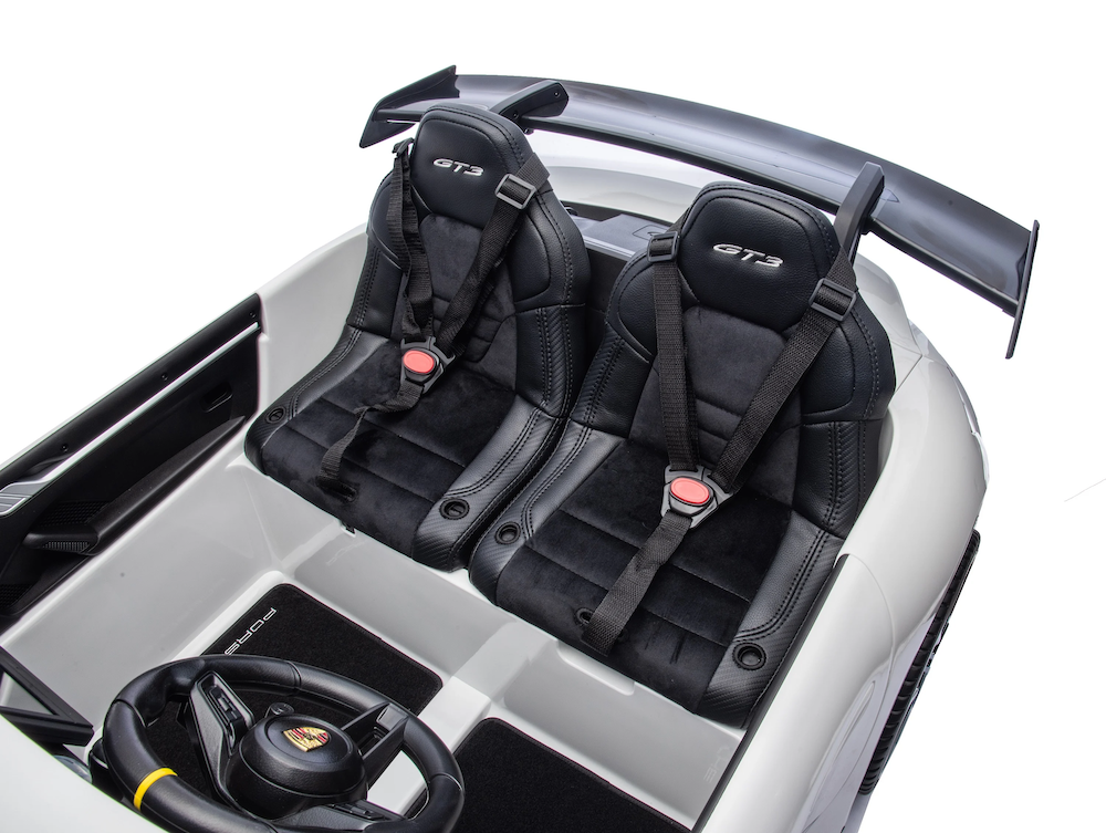 Porsche 911 GT3 | elektrische kinderauto 24V 4WD 2 persoons wit