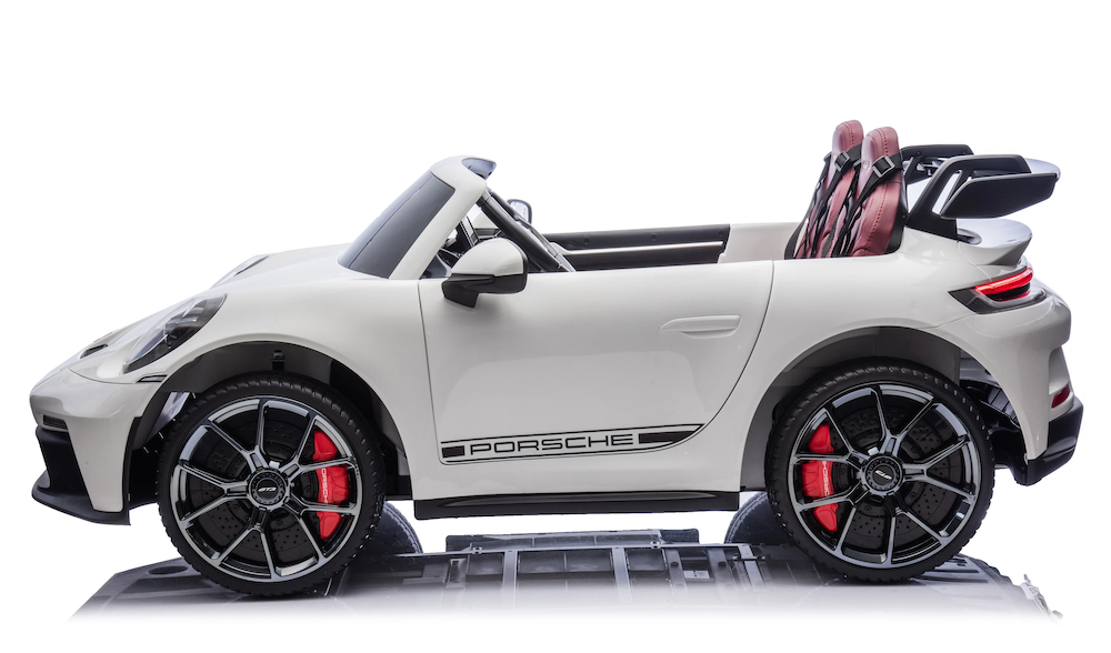 Porsche 911 GT3 | elektrische kinderauto 24V 4WD 2 persoons wit