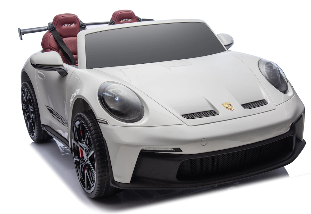 Porsche 911 GT3 | elektrische kinderauto 24V 4WD 2 persoons wit
