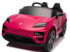 Porsche Macan Turbo elektrische kinderauto 12V 1 persoons roze