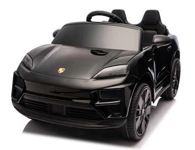 Porsche Macan Turbo elektrische kinderauto 12V 1 persoons zwart