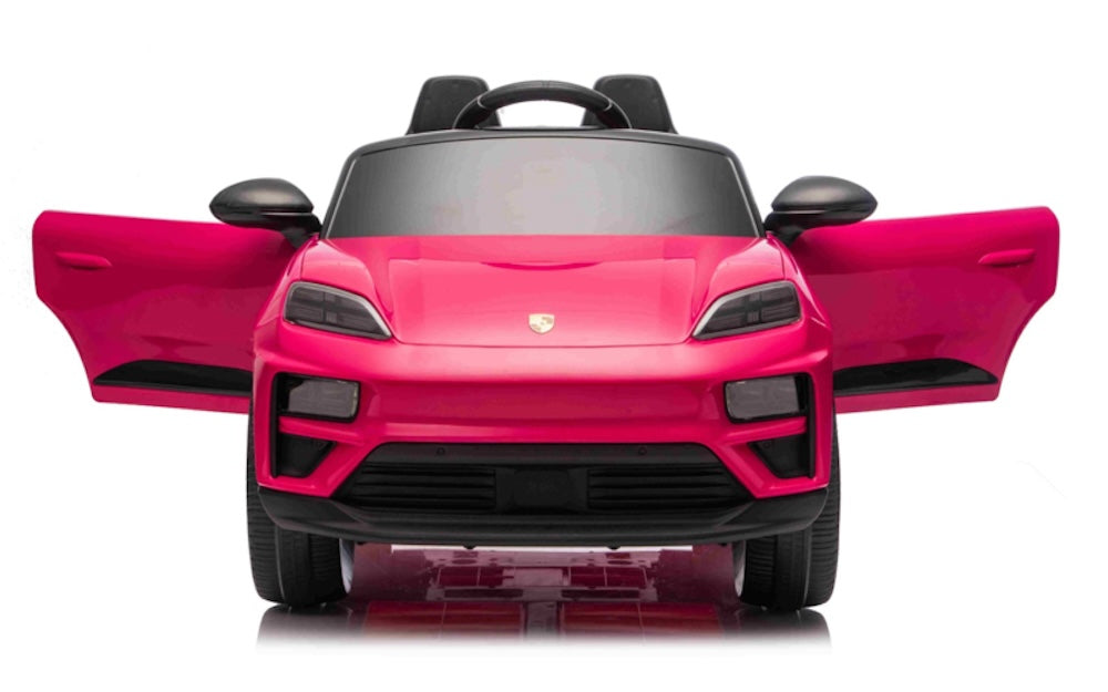 Porsche Macan Turbo elektrische kinderauto 12V 1 persoons roze