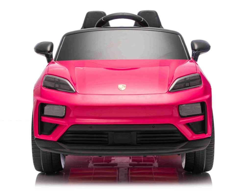 Porsche Macan Turbo elektrische kinderauto 12V 1 persoons roze