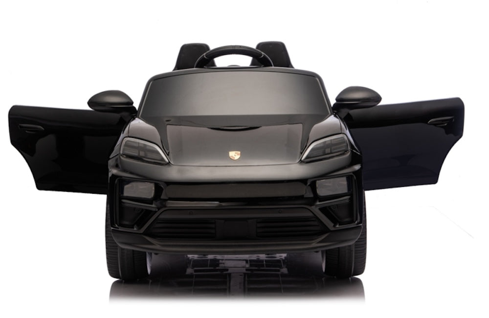 Porsche Macan Turbo elektrische kinderauto 12V 1 persoons zwart