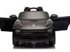 Porsche Macan Turbo elektrische kinderauto 12V 1 persoons zwart