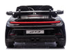 Porsche elektrische kinderauto | 911 GT3 24V twee persoons zwart metallic 7 inch scherm