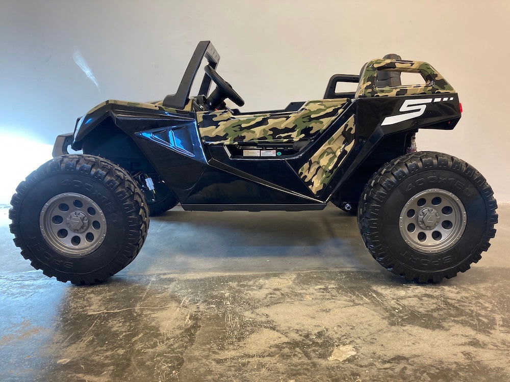 Power buggy 24 volt high speed camouflage | Ridecars.nl