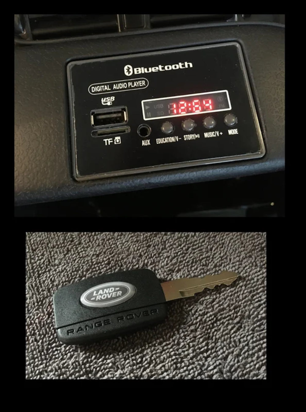  Range Rover Evoque | Elektrische kinderauto 12V 1 zitter zwart