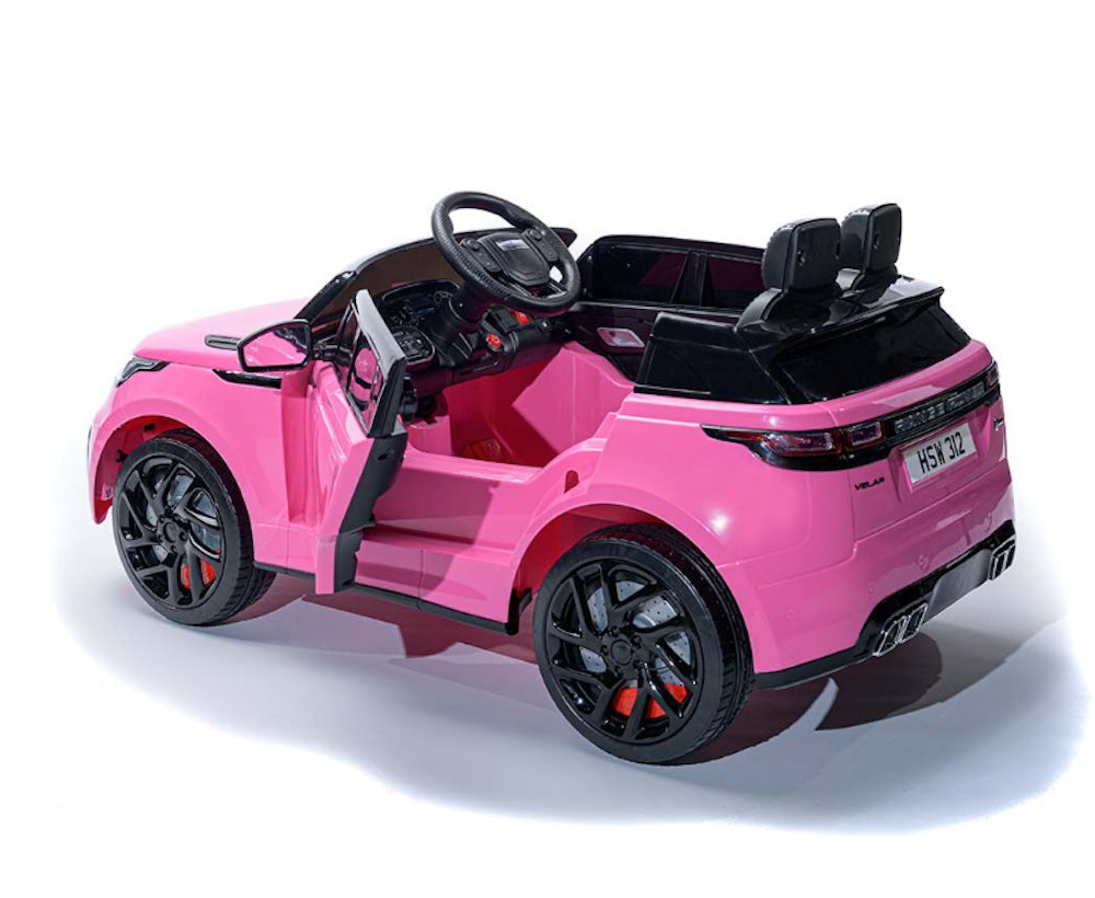 Range Rover Velar | elektrische kinderauto 12V roze 1 zitter