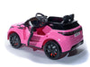 Range Rover Velar | elektrische kinderauto 12V roze 1 zitter