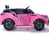 Range Rover Velar | elektrische kinderauto 12V roze 1 zitter