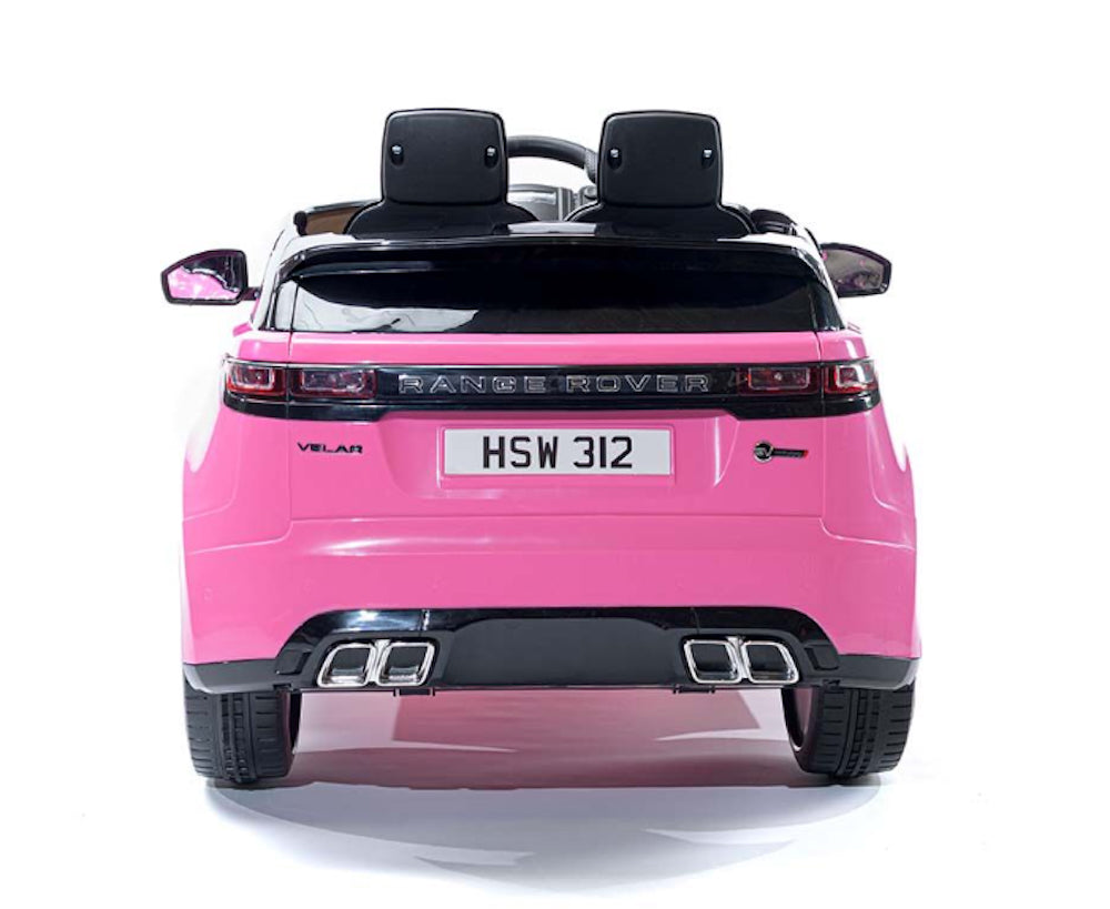 Range Rover Velar | elektrische kinderauto 12V roze 1 zitter