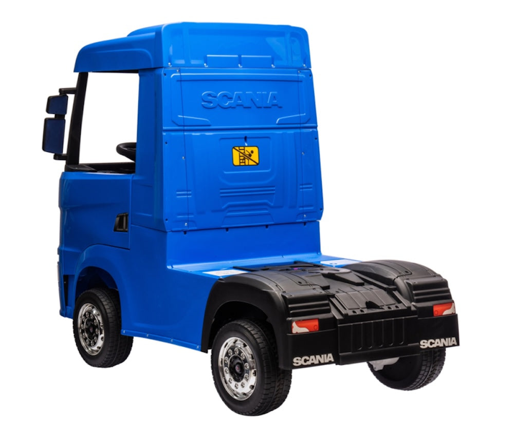 Scania 500 R | kinder vrachtwagen 12V 4WD blauw