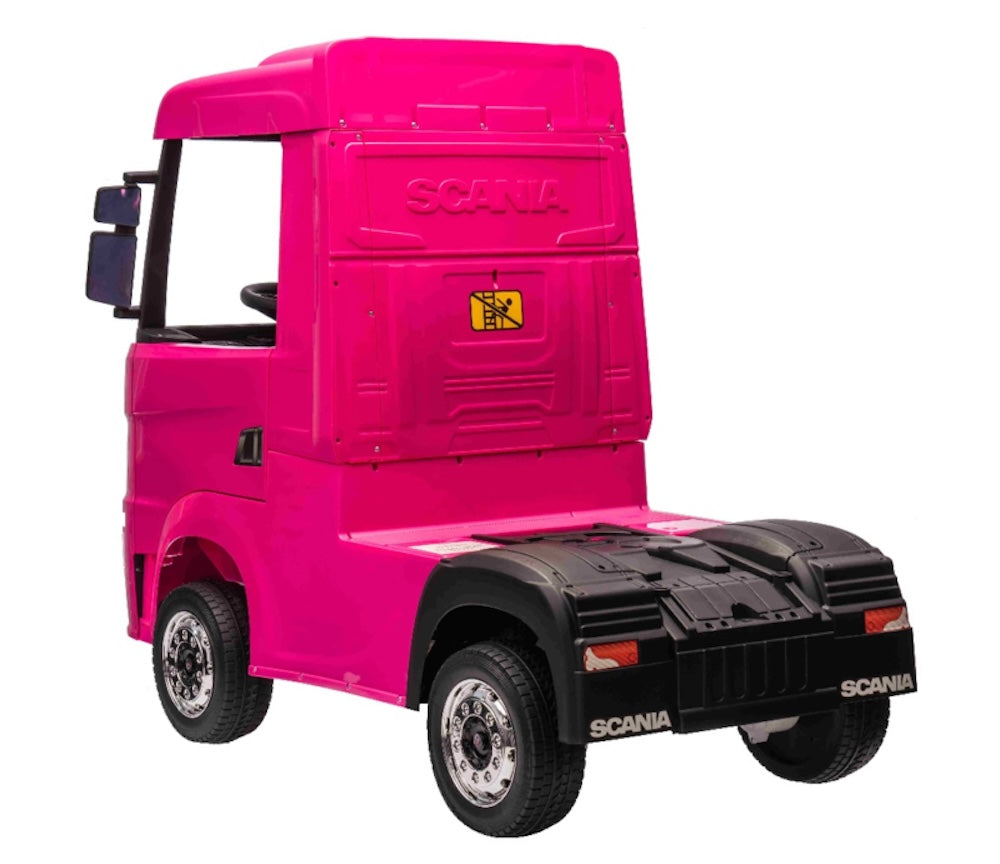 Scania 500 R | elektrische kindervrachtwagen 12V 4WD roze