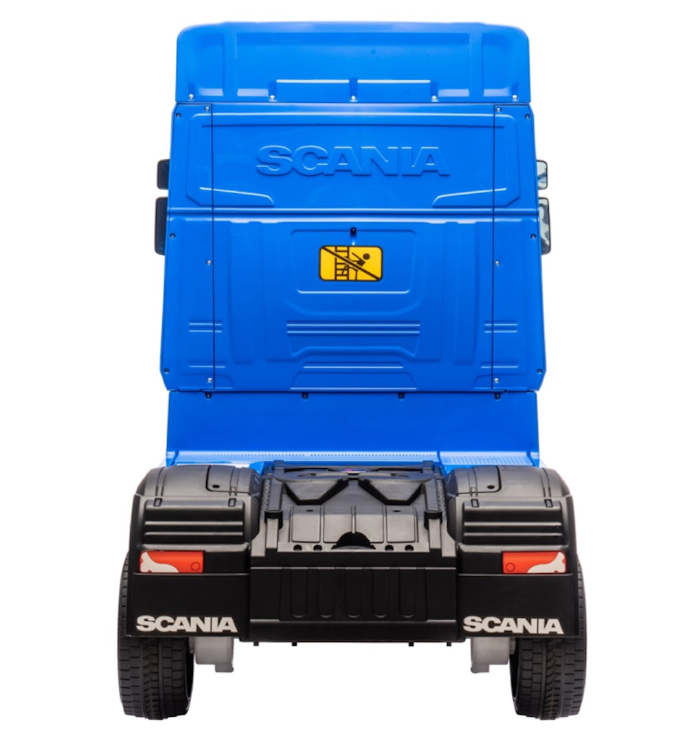 Scania 500 R | kinder vrachtwagen 12V 4WD blauw