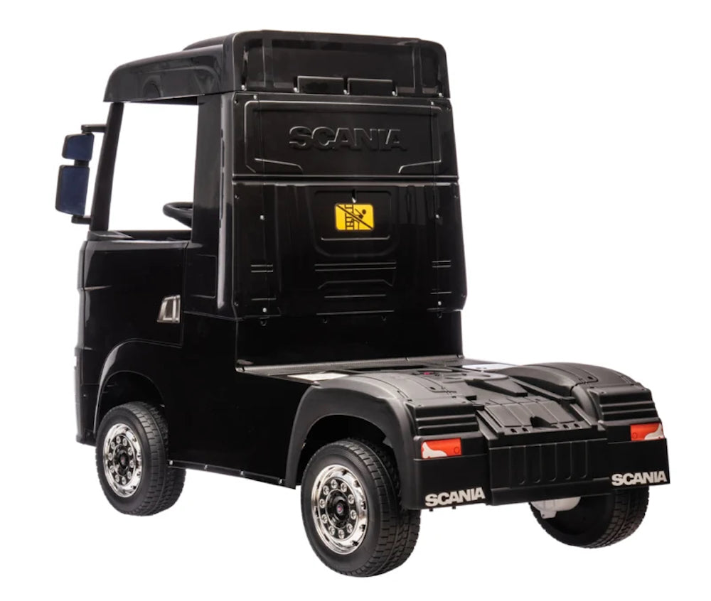 Scania 500 R | kinder vrachtwagen 12V 4WD zwart