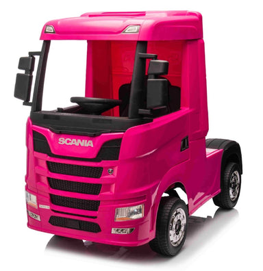Scania 500 R | elektrische kindervrachtwagen 12V 4WD roze