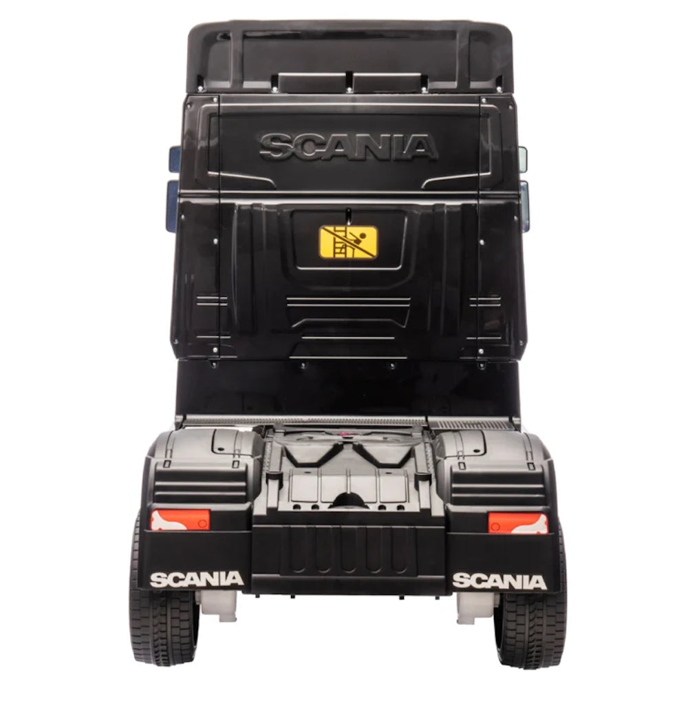 Scania 500 R | kinder vrachtwagen 12V 4WD zwart