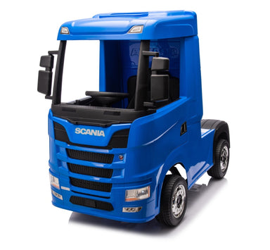 Scania 500 R | kinder vrachtwagen 12V 4WD blauw