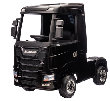 Scania 500 R | kinder vrachtwagen 12V 4WD zwart