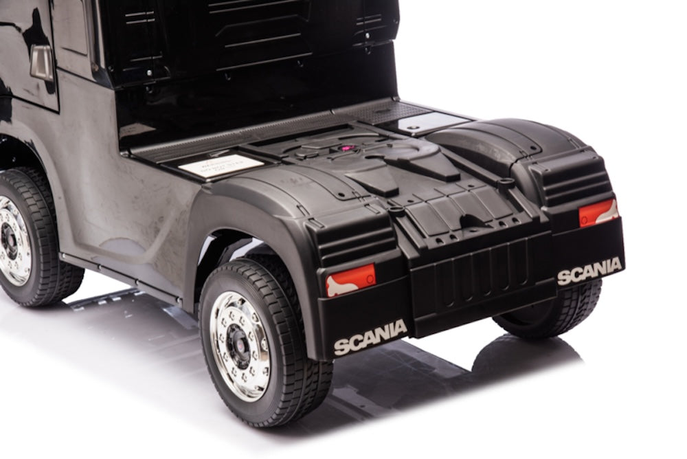 Scania 500 R | kinder vrachtwagen 12V 4WD zwart
