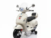 Vespa GTS | Kinderscooter 12V met koffer/windscherm wit