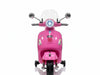 Vespa GTS | Kinderscooter 12V met koffer en windscherm roze