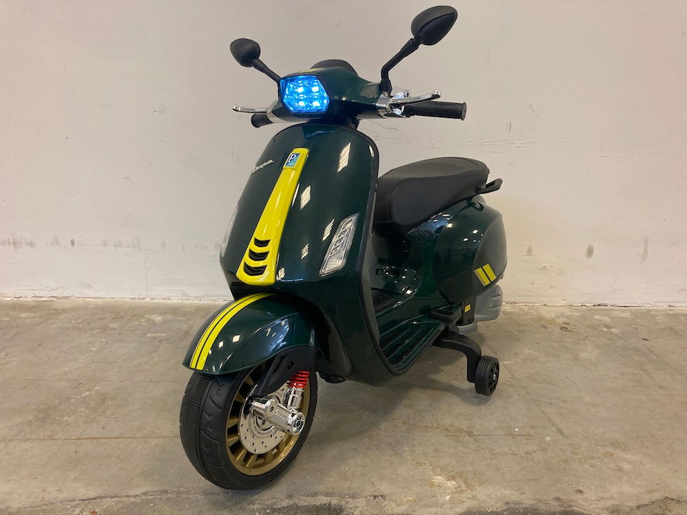 Vespa Sprint kinderscooter groen - RideCars