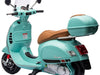 Vespa kinderscooter 12V GTS + koffer Luxe groen