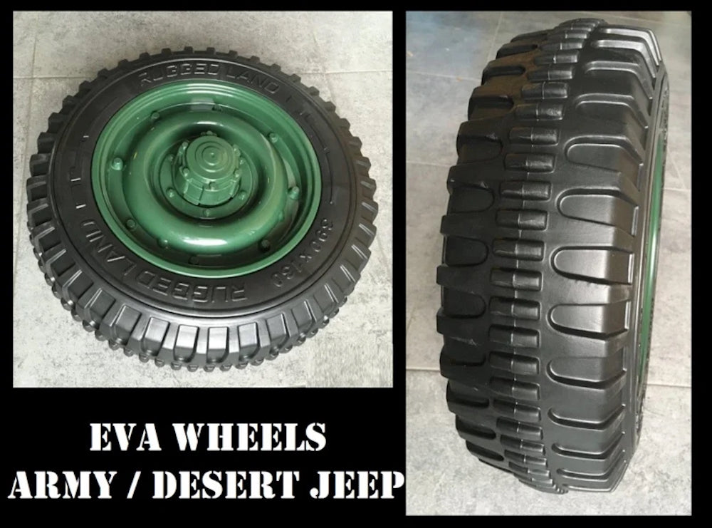 Willy legerjeep | Kinderjeep 24V 2 zitter kinderauto 4WD Desert Fox