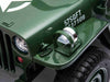 Willy legerjeep | elektrische kinderauto 12V 4WD 1 persoons groen
