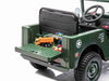 Willy legerjeep | elektrische kinderauto 12V 4WD 1 persoons groen