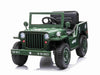 Willy legerjeep | elektrische kinderauto 12V 4WD 1 persoons groen
