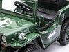 Willy legerjeep | elektrische kinderauto 12V 4WD 1 persoons groen