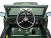 Willy legerjeep | elektrische kinderauto 12V 4WD 1 persoons groen