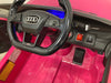 Elektrische kinderauto Audi RS6 roze 12 volt met afstandsbediening