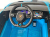 Lamborghini Huracan STO elektrische kinderauto 12 volt drift blauw