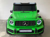 kinderauto Mercedes G63 AMG 4x4 24 volt XL versie mat groen