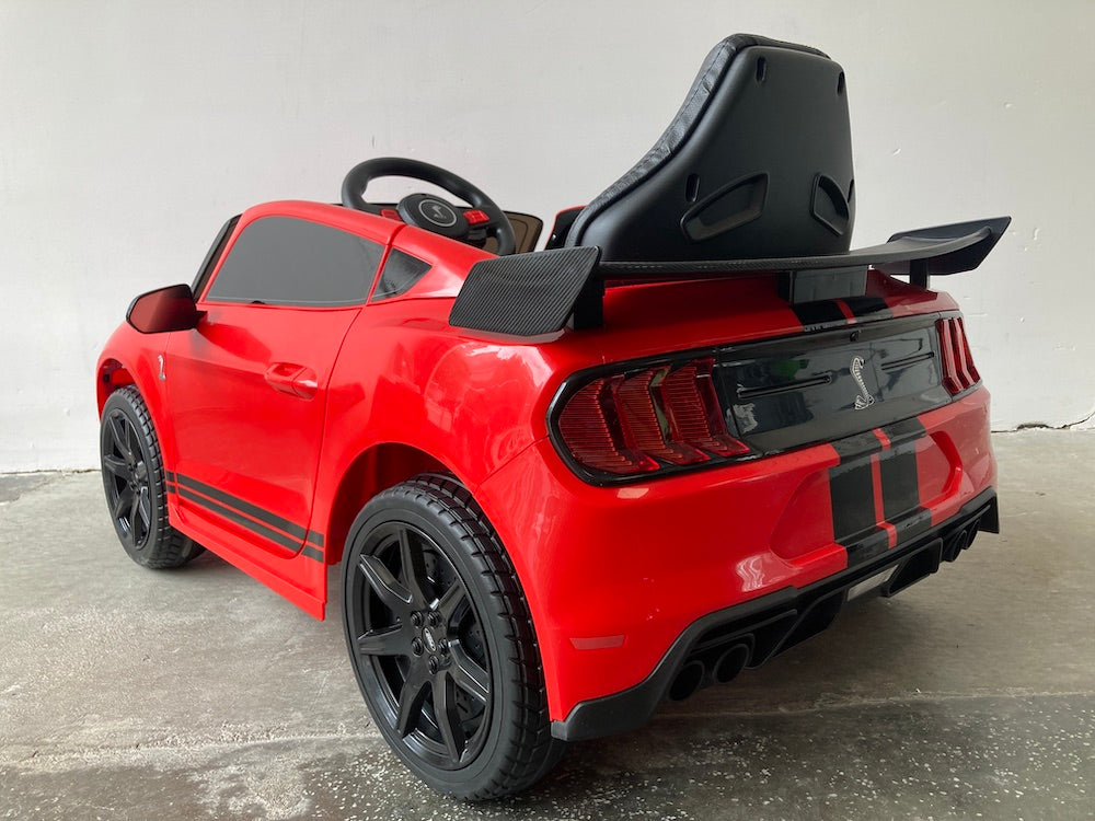 Elektrische kinder auto Ford Mustang Shelby 12 volt rood